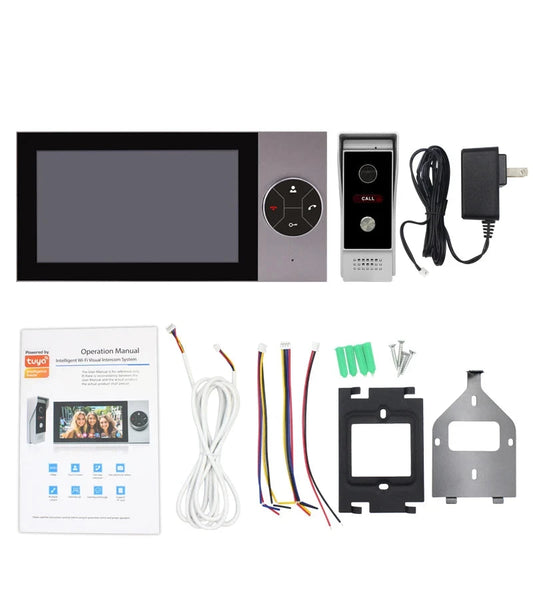 WiFi Wired Doorbell with Color Screen Intercom